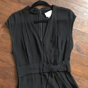 Kate Spade Faux Wrap Crepe Dress with Bow